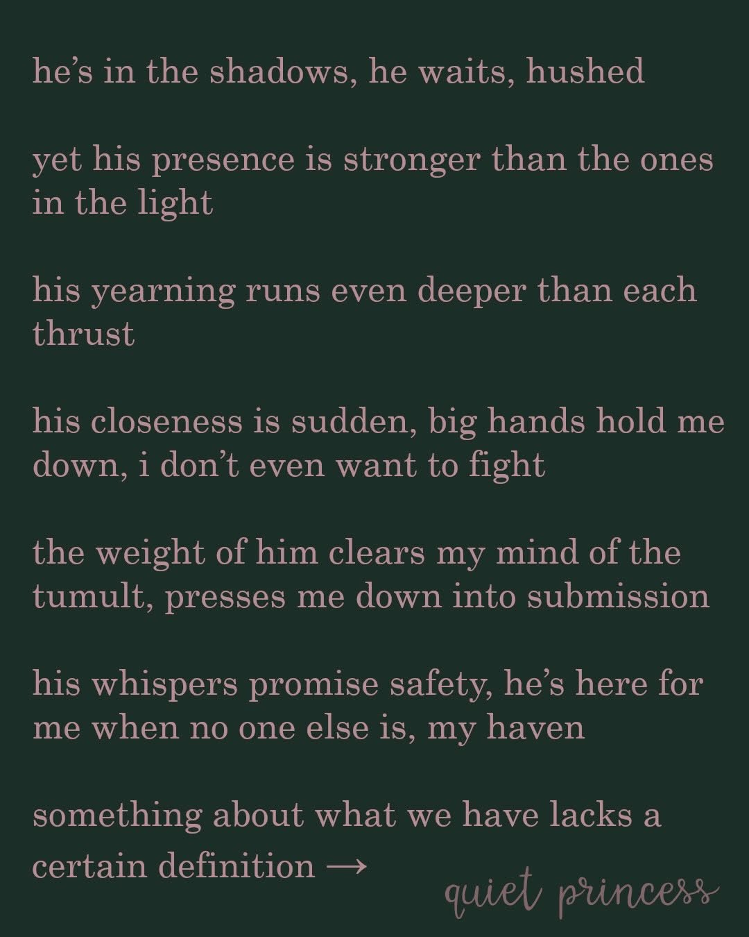 'Naughty Poem' — dark poetry by QuietPrincess